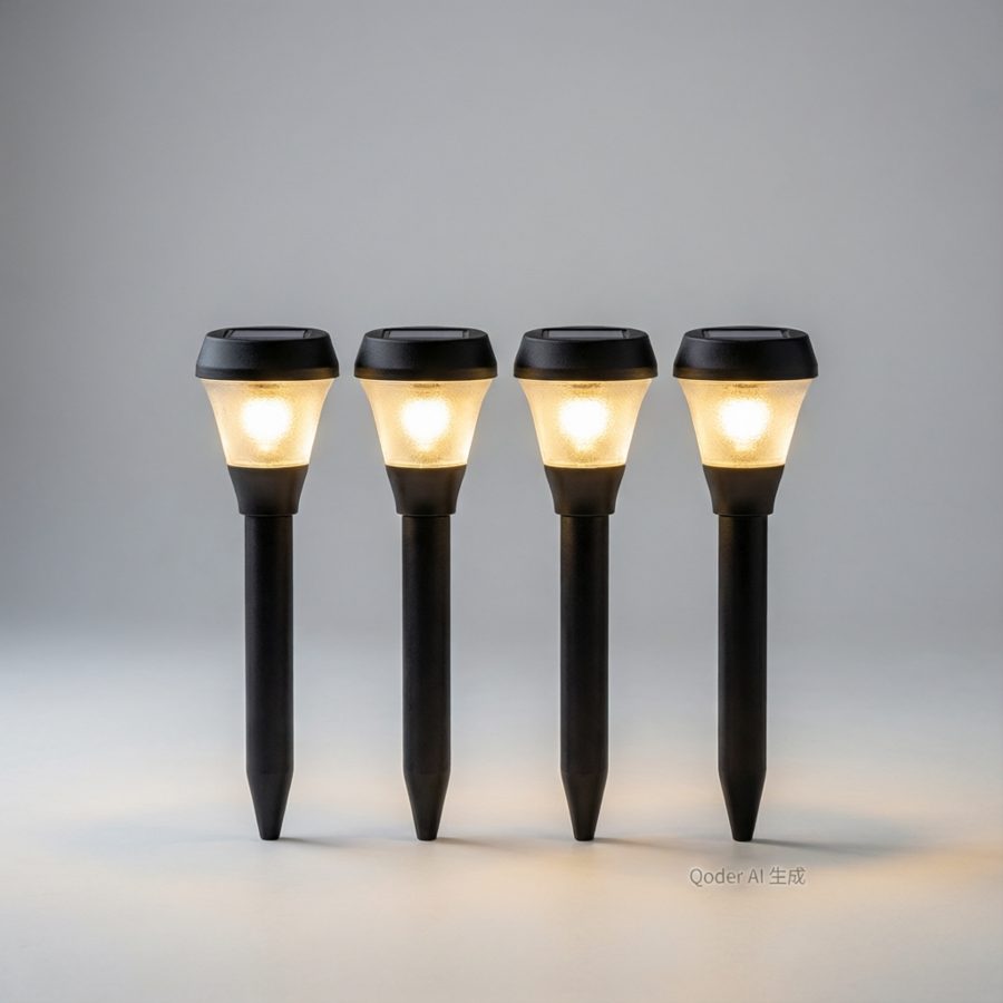 Solar Garden Path Lights 4-Pack